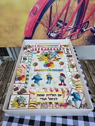 עוגות גן עם דף סוכר, קצפת ואלמנטים